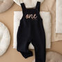 Personalised First Birthday Dungarees, thumbnail 2 of 4