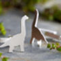 Brachiosaurus Cuff Links In Sterling Silver, thumbnail 1 of 3