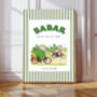 Babar Biking Nursery Art Print, thumbnail 1 of 4