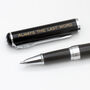 Personalised Black Lacquer Rollerball Pen, thumbnail 1 of 5