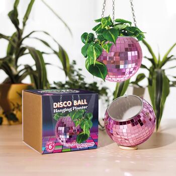 Colourful Disco Ball Hanging Planter, 3 of 5