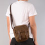 Compact Canvas Leather Dslr Camera Bag, thumbnail 1 of 12