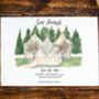 Watercolour Tipi Wedding Save The Date, thumbnail 1 of 4