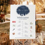 Wedding Order Of The Day Winter Scene, thumbnail 2 of 7
