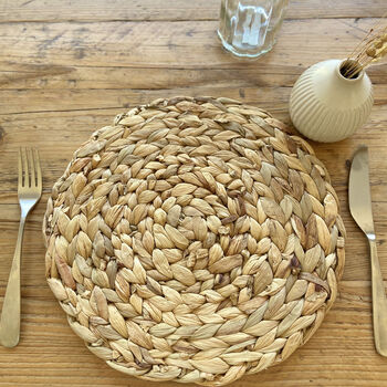 Natural Water Hyacinth Placemat 30cm, 7 of 10