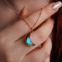 Labradorite Crystal Moon Necklace, thumbnail 1 of 12