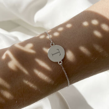 Sterling Silver Personalised Dainty Coin Bracelet, 3 of 10