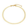 18ct Gold Plated Chunky Flat Snake Chain Necklace, thumbnail 5 of 5