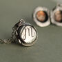 Sterling Silver Tiny Round Locket Necklace, thumbnail 1 of 9