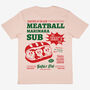 Meatball Marinara Sub Merch Logo T Shirt In Peach, thumbnail 1 of 2