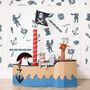 Reusable Plastic Stencils Pcs 14 Pirate With Brushes, thumbnail 3 of 4