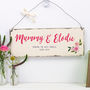 Personalised Mothers Day Floral Sign, thumbnail 2 of 5