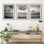 Set Of Three Black And White Seaside Prints, thumbnail 1 of 12