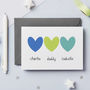 Personalised Sibling Heart Father's Day Card, thumbnail 2 of 7