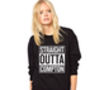 Personalised Straight Outta Hip Hop Sweatshirt T Shirt, thumbnail 4 of 4