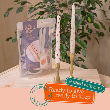 Paint Your Own Decorative Candles Diy Craft Kit For Adults, 7 of 8