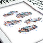 Jaguar Cars Collage Poster, thumbnail 3 of 4