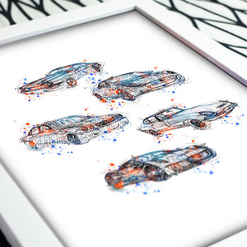 Jaguar Cars Collage Poster, 3 of 4