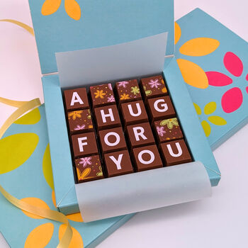 Personalised Message A Hug For You Chocolate Gift, 2 of 6
