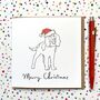 Personalised Springer Spaniel Christmas Card, thumbnail 1 of 2