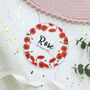 Personalised Birth Flower Coaster, August, Poppy, thumbnail 2 of 2