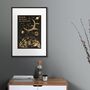Our Adventure Gold Foil Wall Art, thumbnail 4 of 5