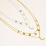 Star Gaze Double Layer Necklace Gold, thumbnail 5 of 5