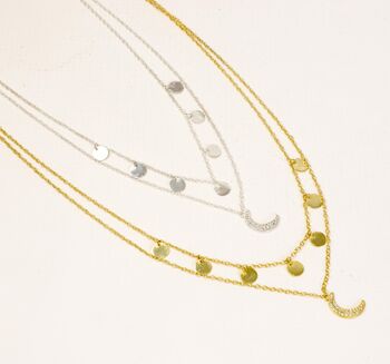 Star Gaze Double Layer Necklace Gold, 5 of 5