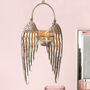 Silver Angel Wings Hanging Metal Tealight Holder, thumbnail 2 of 10