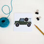 Xd Wolf Land Rover Greetings Card, thumbnail 2 of 2