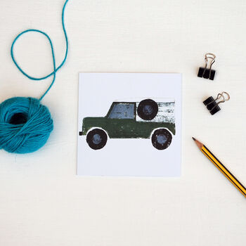 Xd Wolf Land Rover Greetings Card, 2 of 2