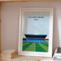 Elland Road Leeds Football Stadium Art Print Gift, thumbnail 1 of 8