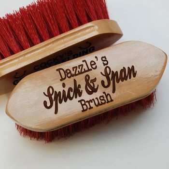 Personalised Spick And Span Dandy Grooming Brush, 2 of 2