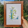 L Is For Lily Initial Print, Personalised, thumbnail 5 of 7