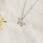 Horse Necklace With Birthstone, thumbnail 9 of 11