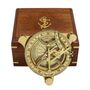 Personalised Four Inch Brass Sundial Compass, thumbnail 1 of 11