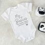 Besties Auntie And Uncle Personalised Babygrow, thumbnail 1 of 9