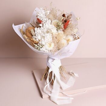 Nancy Dried Flower Bridal Wedding Bouquet, 3 of 5