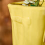 Personalised Large Yellow Welly Boots Planter, thumbnail 5 of 6