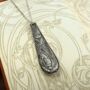 Art Nouveau Vintage Spoon Necklace, thumbnail 1 of 4