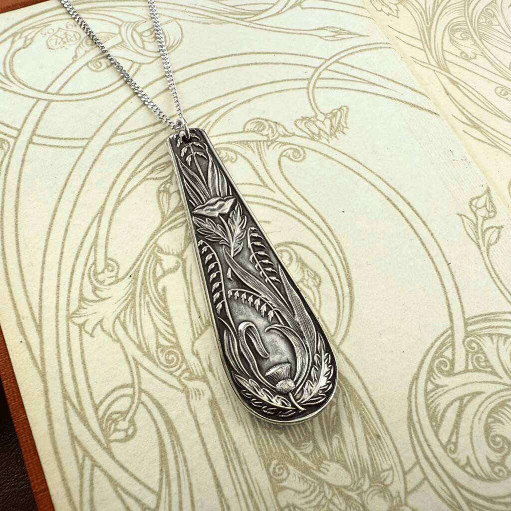 Art Nouveau Vintage Spoon Necklace, 1 of 4