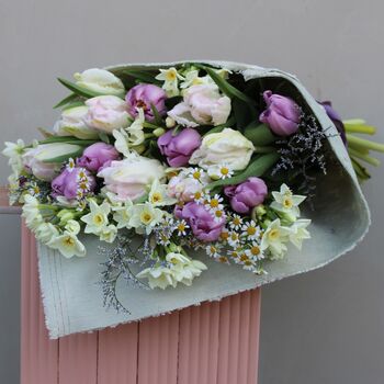 'Spring Cheer' Mother's Day Fresh Flower Wrap, 3 of 5