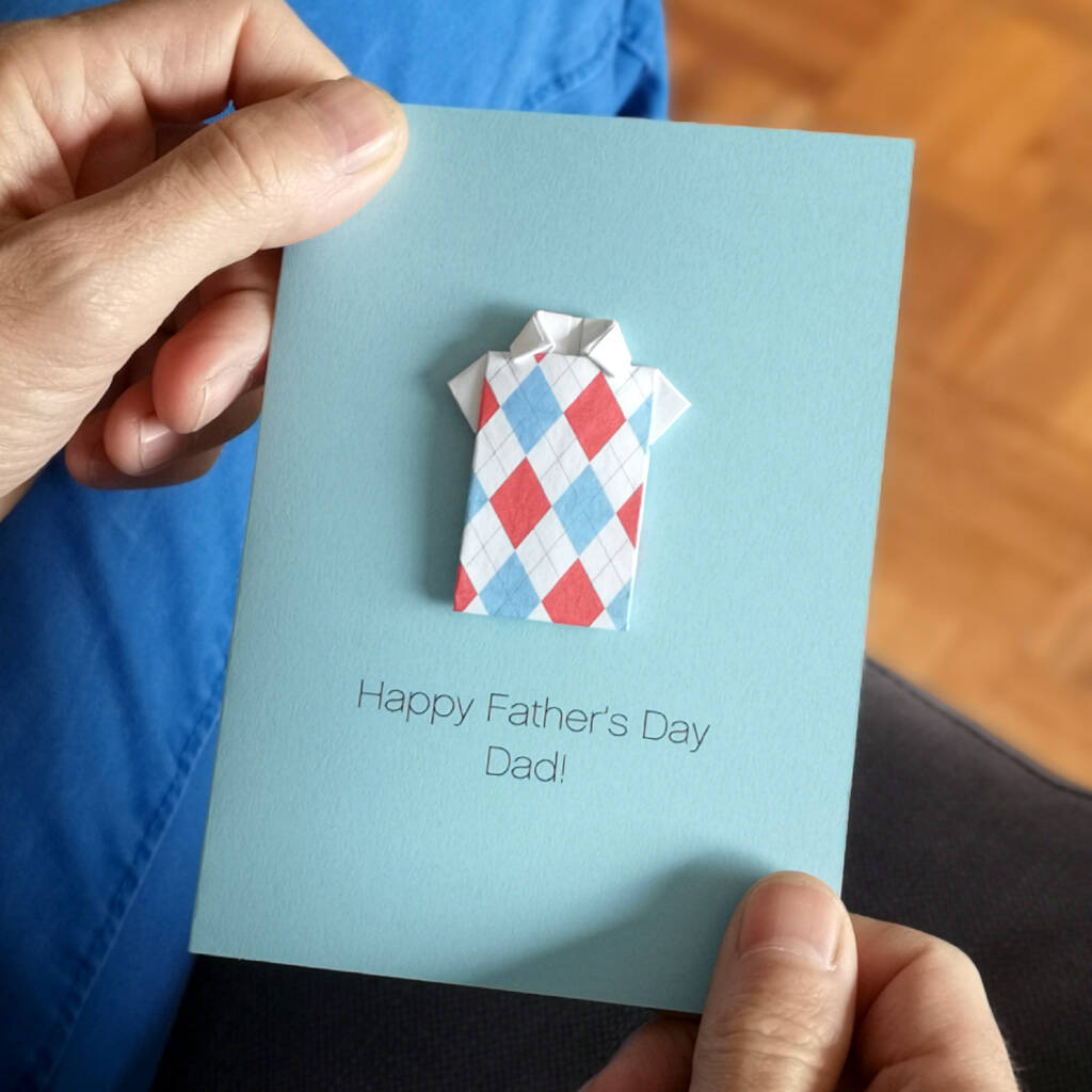 Personalised Golf Father's Day Origami Card, 1 of 2