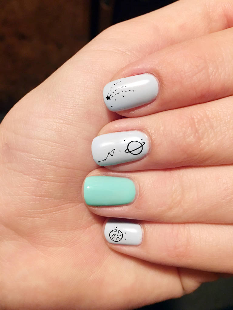 cosmos galaxy nail stickers by house of wonderland