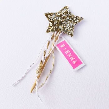Personalised Christmas Star Wand Greeting Card, 2 of 2