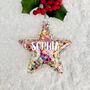 Personalised Christmas Star Sequin Decoration, thumbnail 1 of 3