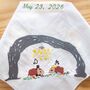 Personalised Kid's Drawing Handkerchief Keepsake Gift, thumbnail 7 of 8