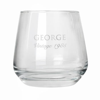 Gifts For Men Engraved Whisky Glass For Him, 5 of 5