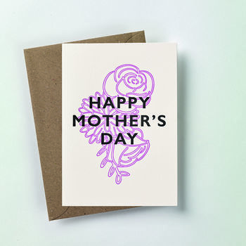 'Happy Mother's Day' Botanical Letterpress Card, 2 of 3