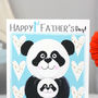 Panda 1st Father's Day Card As Daddy, thumbnail 7 of 10
